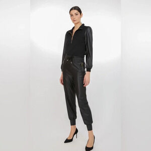 Generation Love Bonnie Faux Vegan Jogger in Black